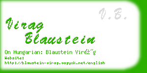 virag blaustein business card